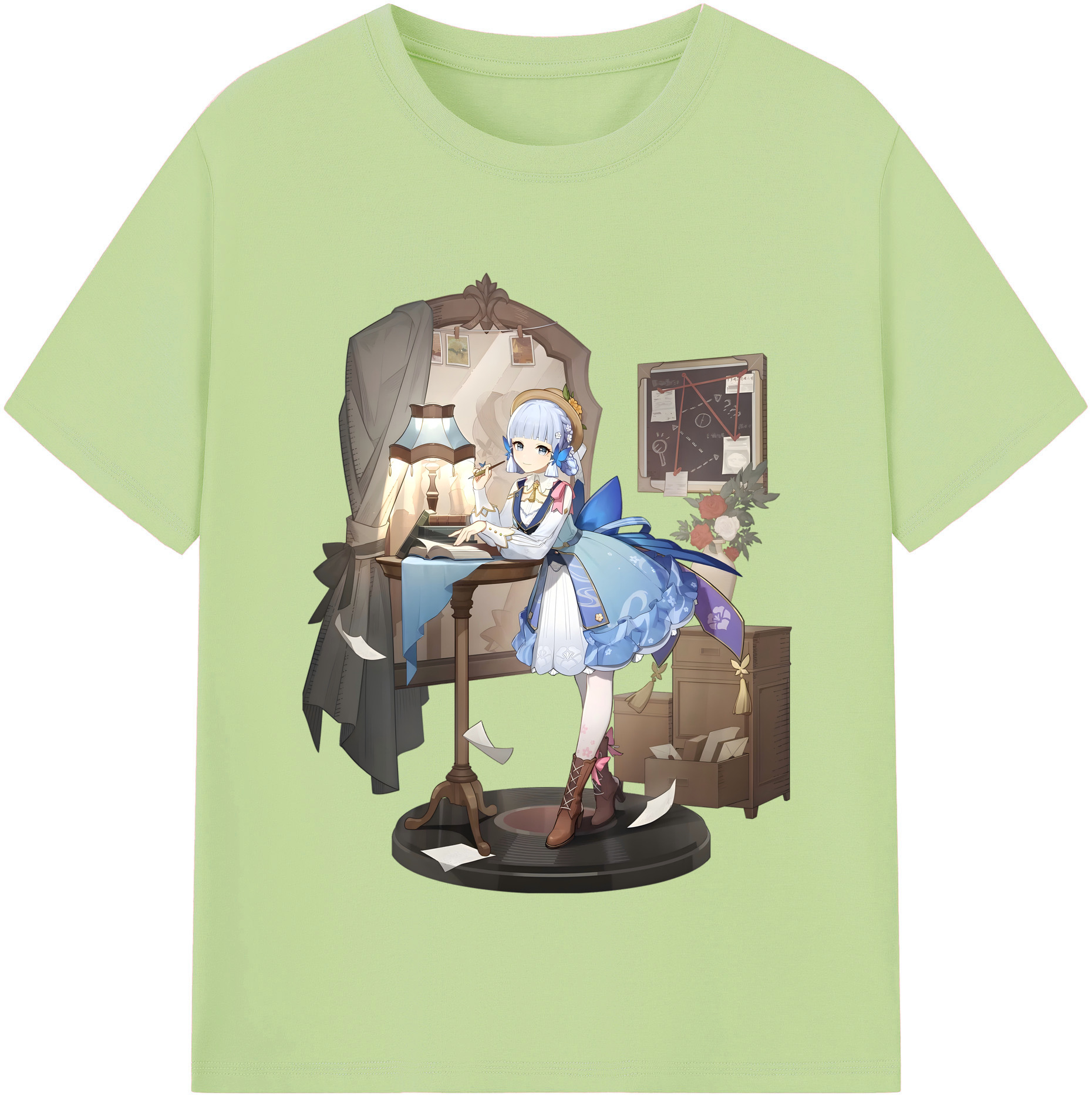 げんし神 神里綾華 神宮寺レン genshin Kamimiya Ren 綿100％半袖Tシャツ（フロントプリント）